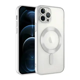 Apple iPhone 13 Pro Kılıf Kross Magneticsafe Kapak - Gümüş