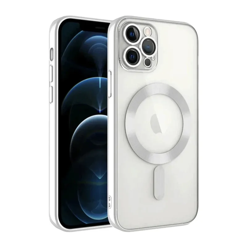 Apple iPhone 13 Pro Kılıf Kross Magneticsafe Kapak - Gümüş