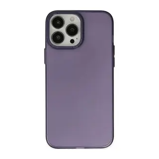 Apple iPhone 14 Pro Max Kılıf Modos Metal Kapak - Mor