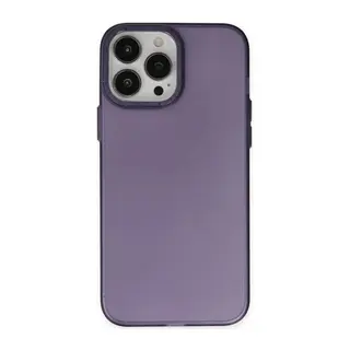 Apple iPhone 14 Pro Max Kılıf Modos Metal Kapak - Derin Mor
