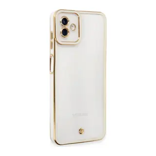 Samsung Galaxy A04 Kılıf Liva Lens Silikon - Beyaz