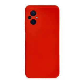 Xiaomi Poco M5 Kılıf Nano içi Kadife Silikon - Kırmızı