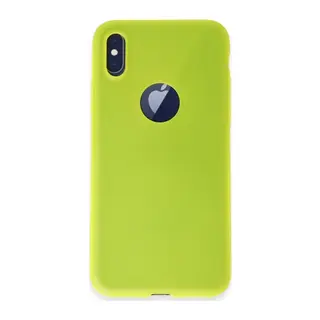 Apple iPhone X Kılıf First Silikon - Parlak Sarı