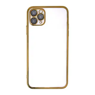 Apple iPhone 11 Pro Max Kılıf Razer Lensli Silikon - Gold