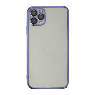 Apple iPhone 11 Pro Max Kılıf Razer Lensli Silikon - Mor