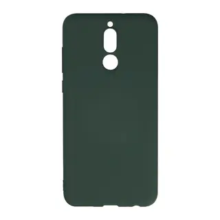Huawei Mate 10 Lite Kılıf Nano içi Kadife Silikon - Koyu Yeşil