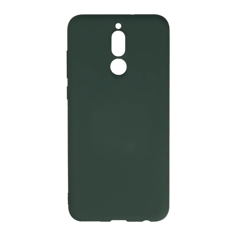 Huawei Mate 10 Lite Kılıf Nano içi Kadife Silikon - Koyu Yeşil