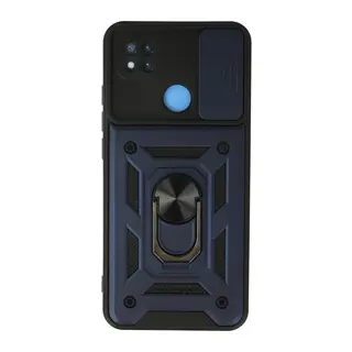 Xiaomi Redmi 9C Kılıf Pars Lens Yüzüklü Silikon - Lacivert
