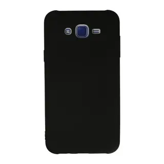 Samsung Galaxy J7 Kılıf Nano içi Kadife Silikon - Siyah