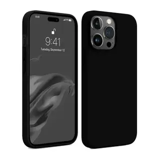 Apple iPhone 15 Pro Kılıf First Silikon - Siyah