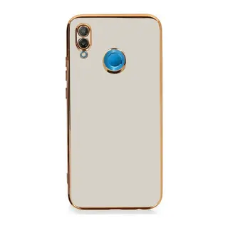 Huawei P20 Lite Kılıf Volet Silikon - Beyaz
