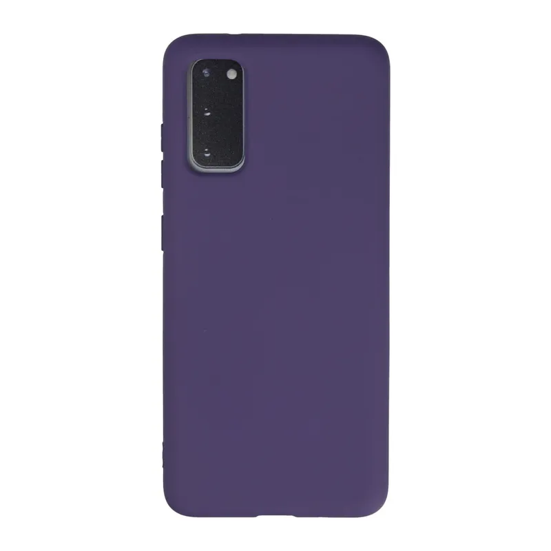 Samsung Galaxy S20 Kılıf Nano içi Kadife Silikon - Mor