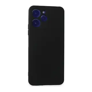 Xiaomi Redmi 12 Kılıf Nano içi Kadife Silikon - Siyah