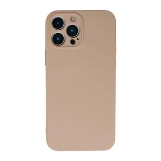Apple iPhone 13 Pro Max Kılıf Nano içi Kadife Silikon - Pudra