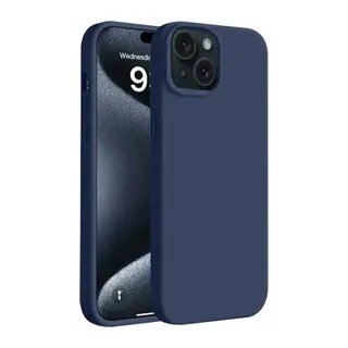 Apple iPhone 15 Kılıf First Silikon - Lacivert