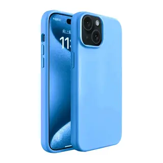 Apple iPhone 15 Kılıf First Silikon - Mavi