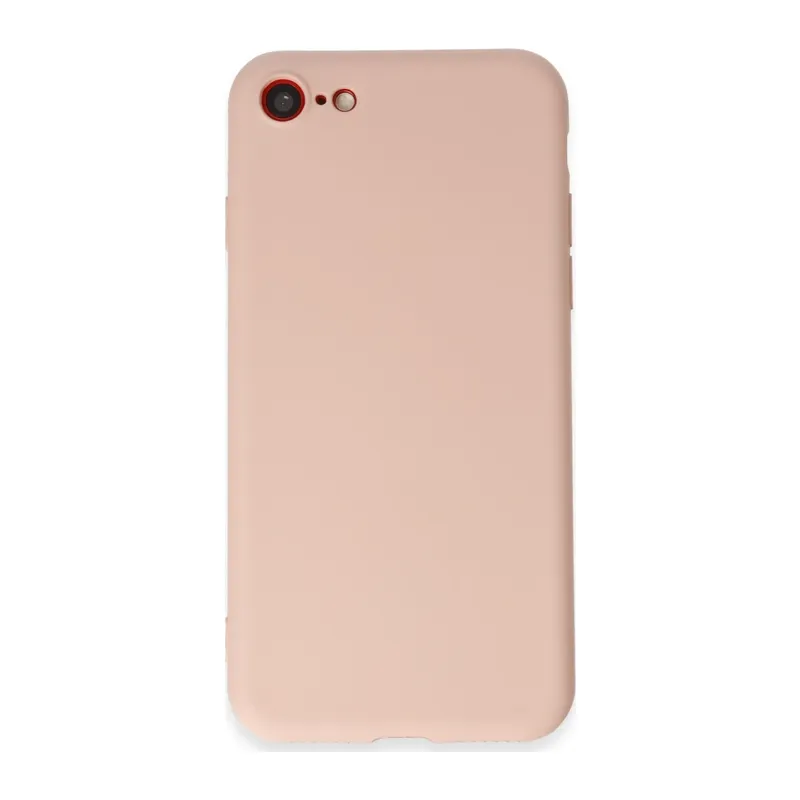 Apple iPhone 7 Kılıf First Silikon - Pudra