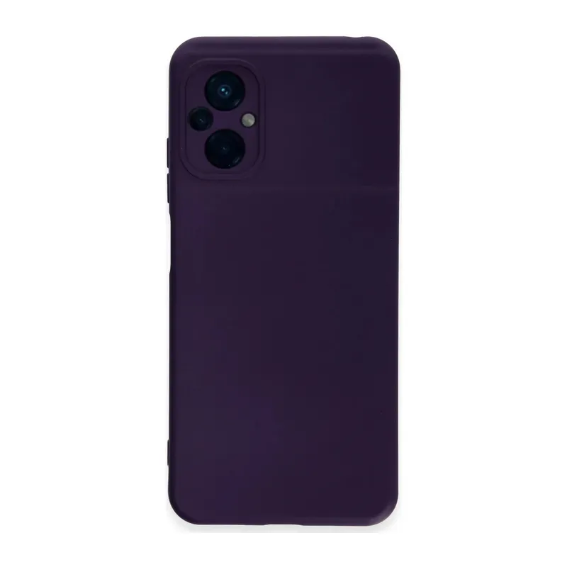 Xiaomi Poco M5 Kılıf Nano içi Kadife Silikon - Mor