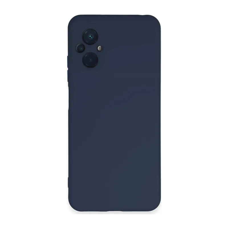 Xiaomi Poco M5 Kılıf Nano içi Kadife Silikon - Lacivert