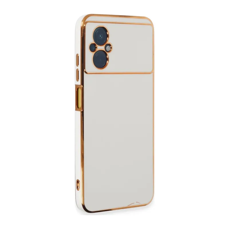 Xiaomi Poco M5 Kılıf Volet Silikon - Beyaz
