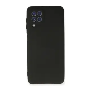 Samsung Galaxy A22 Kılıf First Silikon - Siyah