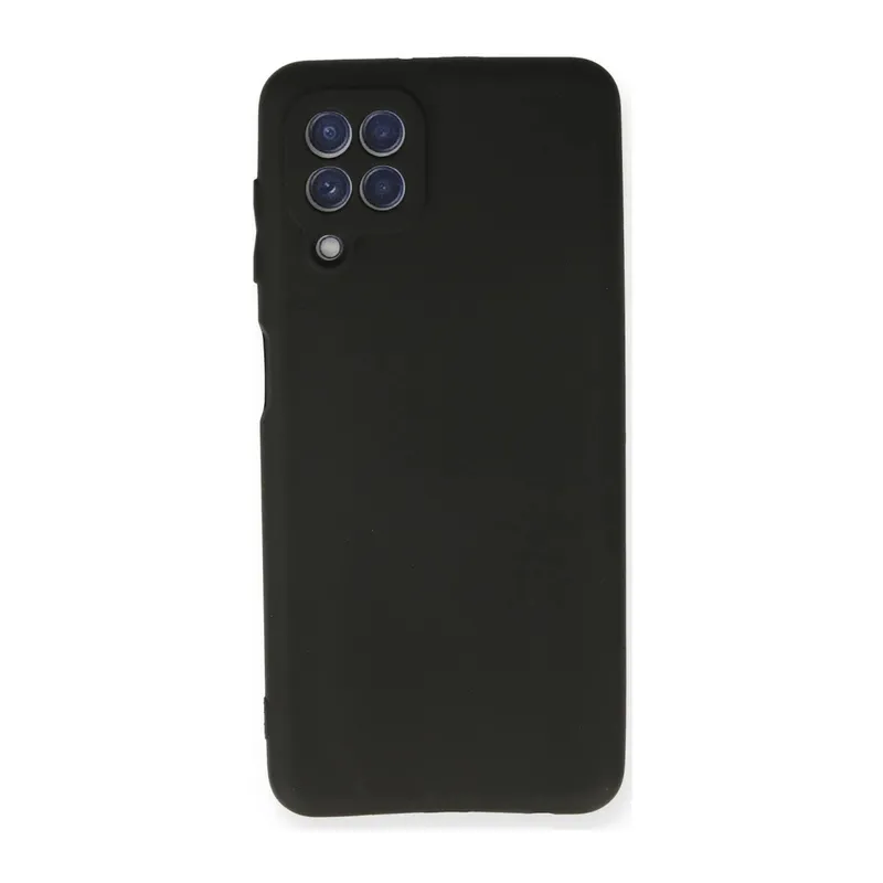 Samsung Galaxy A22 Kılıf First Silikon - Siyah