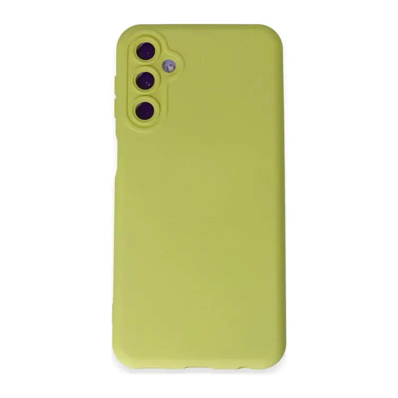 Samsung Galaxy M34 5G Kılıf Nano içi Kadife Silikon - Sarı