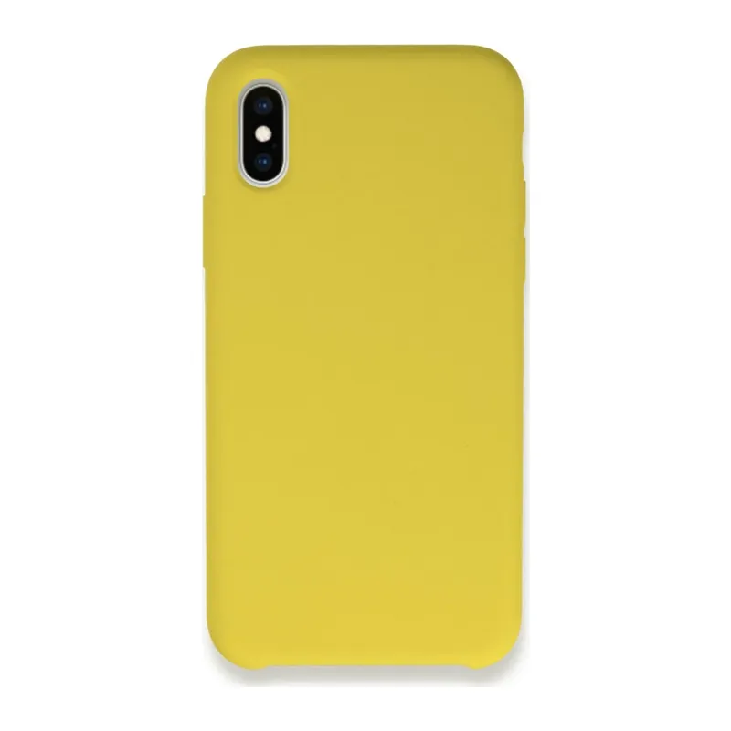 Apple iPhone X Kılıf Lansman Legant Silikon - Sarı