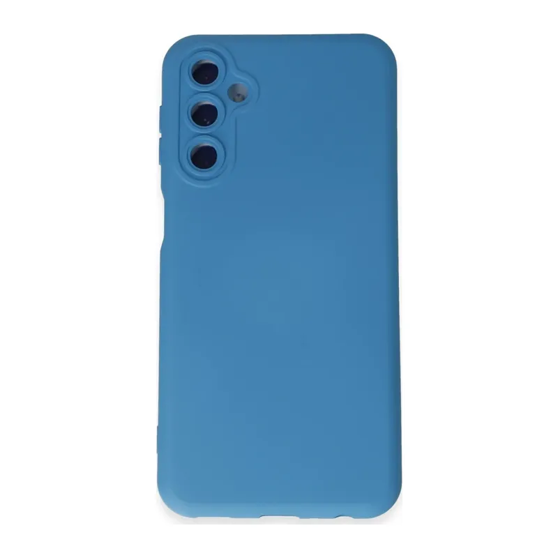 Samsung Galaxy M34 5G Kılıf Nano içi Kadife Silikon - Mavi