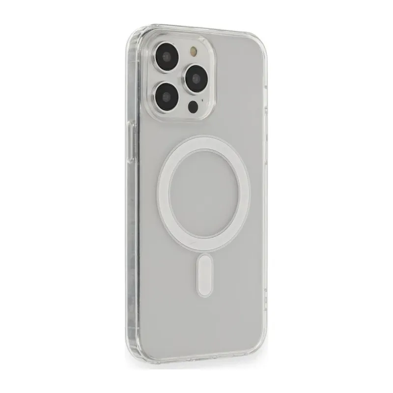 Apple iPhone 14 Pro Kılıf Matte Şeffaf Magneticsafe - Şeffaf