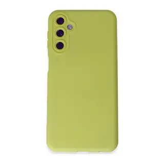 Samsung Galaxy M14 5G Kılıf Nano içi Kadife Silikon - Sarı