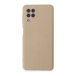 Samsung Galaxy A22 Kılıf Nano içi Kadife Silikon - Pudra