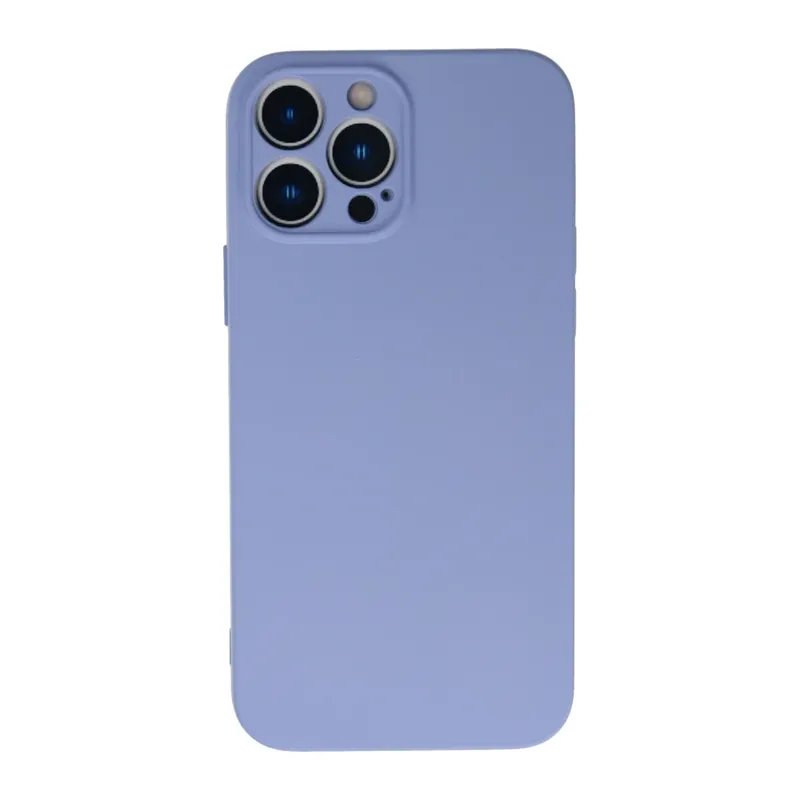 Apple iPhone 13 Pro Max Kılıf Nano içi Kadife Silikon - Lila
