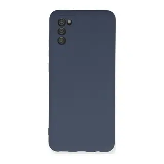 Samsung Galaxy A03S Kılıf Nano içi Kadife Silikon - Gri