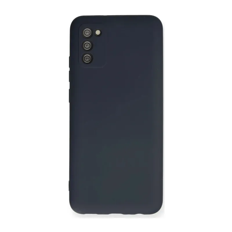 Samsung Galaxy A03S Kılıf Nano içi Kadife Silikon - Lacivert