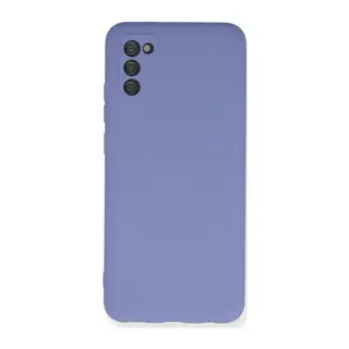Samsung Galaxy A03S Kılıf Nano içi Kadife Silikon - Lila