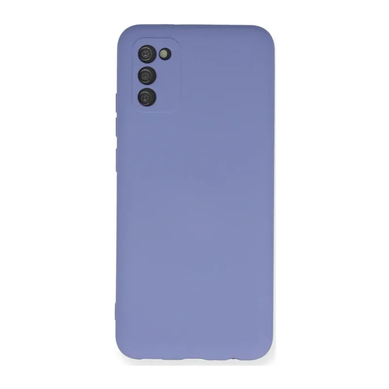 Samsung Galaxy A03S Kılıf Nano içi Kadife Silikon - Lila
