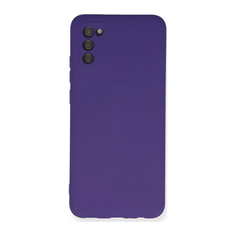Samsung Galaxy A03S Kılıf Nano içi Kadife Silikon - Mor