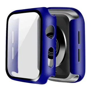 Apple Watch 38mm Camlı Kasa Ekran Koruyucu - Lacivert