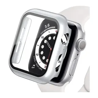 Apple Watch Ultra 49mm Camlı Kasa Ekran Koruyucu - Gümüş