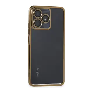 Realme C53 Kılıf Razer Lensli Silikon - Gold