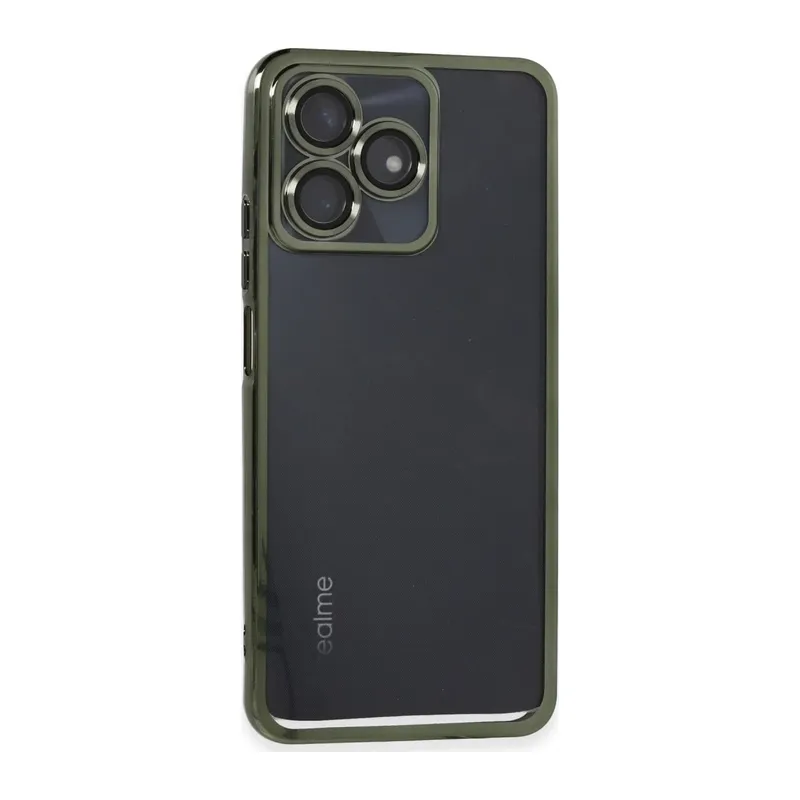 Realme C53 Kılıf Razer Lensli Silikon - Yeşil