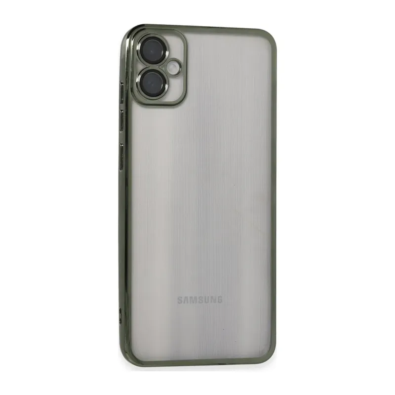 Samsung Galaxy A05 Kılıf Razer Lensli Silikon - Yeşil