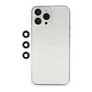 Apple iPhone 12 Pro Shine Kamera Lens - Gümüş