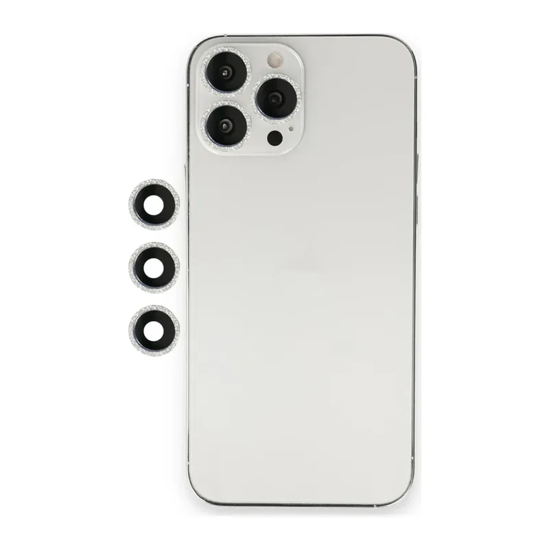 Apple iPhone 12 Pro Shine Kamera Lens - Gümüş