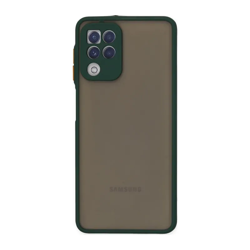 Samsung Galaxy A22 Kılıf Montreal Silikon Kapak - Yeşil