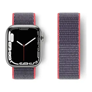 Apple Watch 42mm Hasırlı Cırtcırtlı Kordon - Pembe
