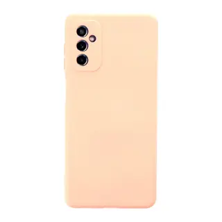 Samsung Galaxy M52 5G Kılıf Nano içi Kadife Silikon - Pudra
