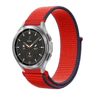 Watch 22mm Hasırlı Cırtcırtlı Kordon - Kırmızı