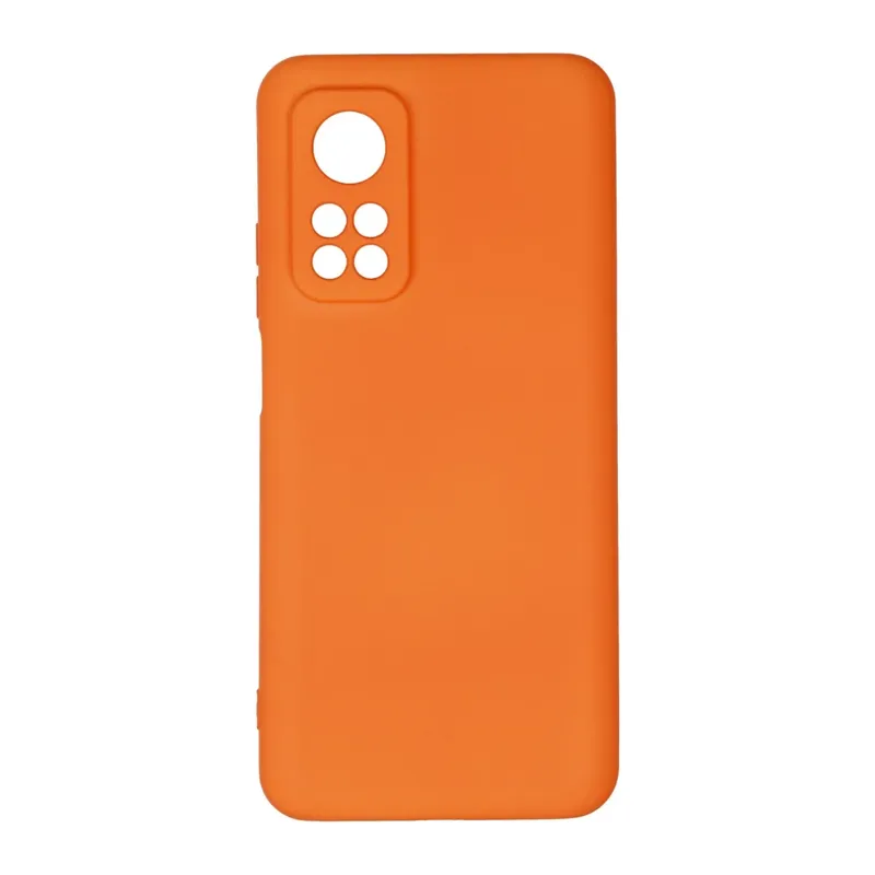 Xiaomi Mi 10T Kılıf Nano içi Kadife Silikon - Turuncu